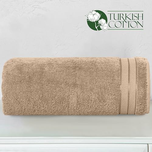Elegant Comfort Three Line Popcorn Extra Large Luxury Bath Towel - 40"