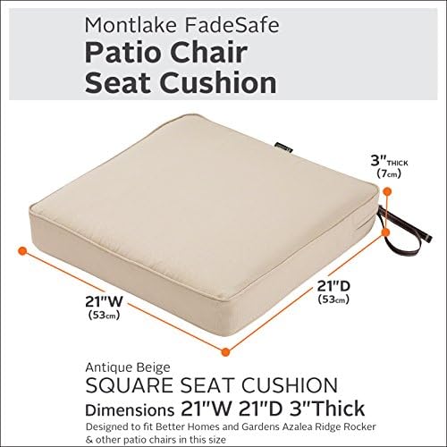 Classic Accessories Montlake Water-Resistant 21 x 21 x 3 Inch Square