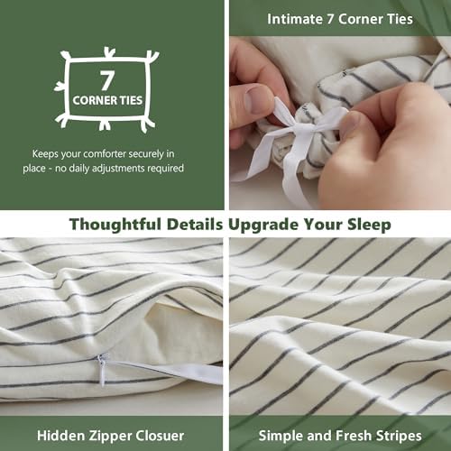 Simple&Opulence 100% Jersey Knit Cotton Duvet Duvet Cover Set -Ultra