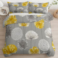 King Duvet Cover Set Minimalist Botanical Lines Bedding Set Digital