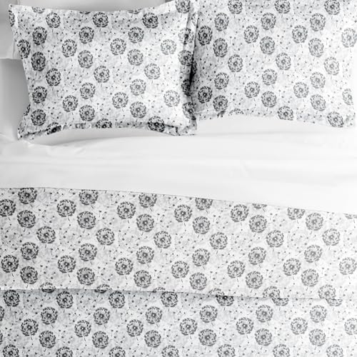 Merit Linens Patterned Soft Duvet Cover Bed Set - Garden Farmhouse