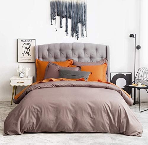 1 Piece Premium Duvet Cover Set 100% Pure Natural Cotton 600 Thread