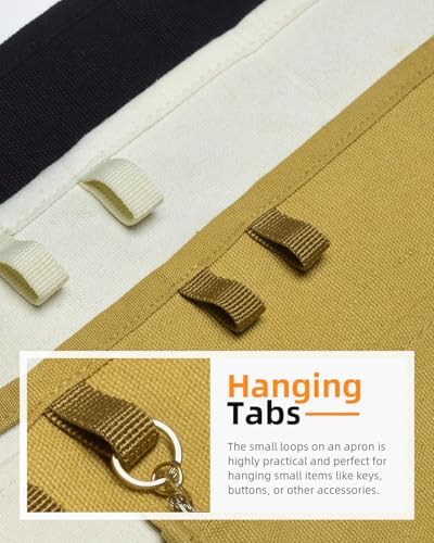 Canvas Work Waist Apron with 3 Pocket