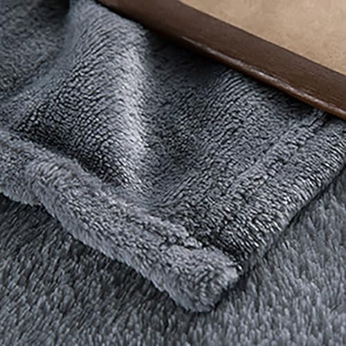 Solid Flannel Fleece Blanket,Plush Throw Fuzzy Lightweight Microfiber