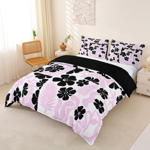 Castle Fairy Modern Pink Duvet Cover King Size for Man Girl Adult Room