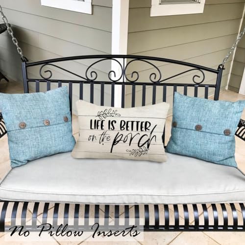 Porch Pillows Outdoor Chair Patio Furniture Pillow Covers 18x18