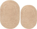 Superior Non-Slip 2 Piece Bath Rug Set, Ultra Plush, Soft and