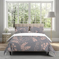 INFLAG Floral Duvet Cover, 100% Soft Cotton 3 Pieces Floral Bedding
