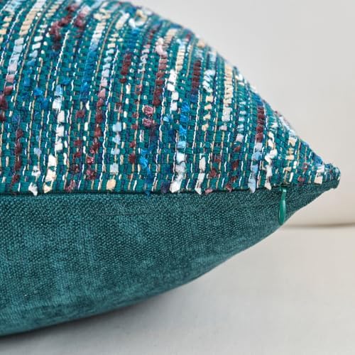 Series Fringe Boho Throw Pillow Cover, Linen Woven Luxury Thick