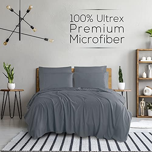 Mueller Luxury 6 PC Full Size Bed Sheets, Super Soft, Deep Pocket up