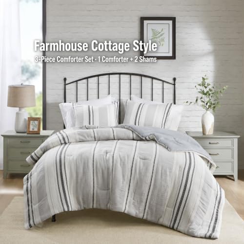 Hyde Lane King Size Comforter Set, Boho Tufted 3-Piece Bedding Sets