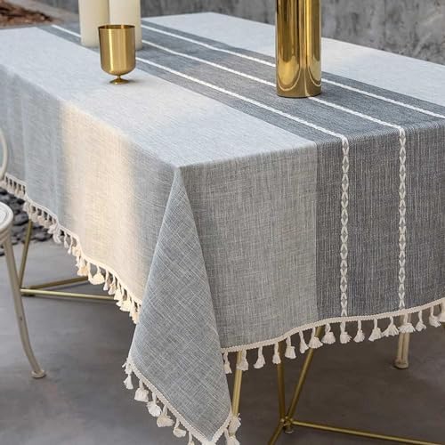 Deep Dream Tablecloth, Embroidered Waterproof Table Cloth Cotton Linen