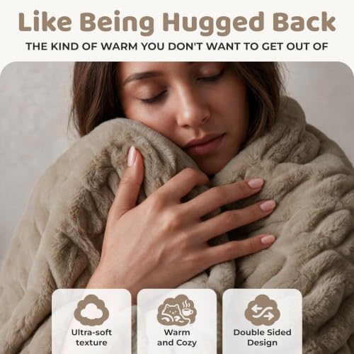 Mamma Mia Covers Faux Fur Throw Blanket – Super Soft and Cozy Fluffy