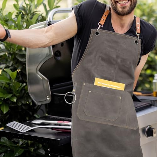 Canvas Aprons for Women Men Personalized Chef Apron Work Shop Apron