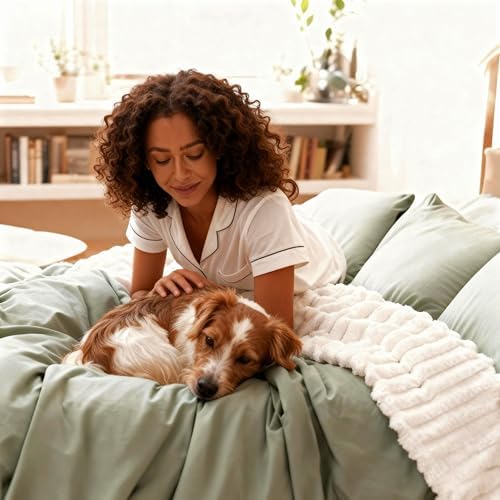 Nookly Cream King Size Blanket for Bed, Soft Lightweight Plush Ribbed