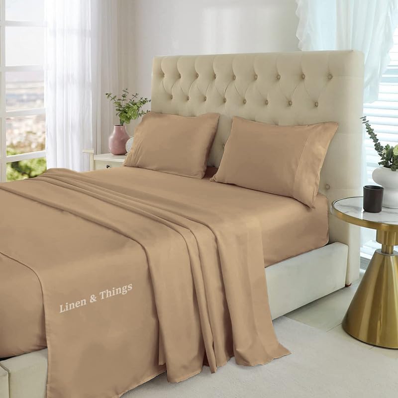 Full Size Egyptian Cotton (4 Pc) Bed Sheets Set 600 Thread Count
