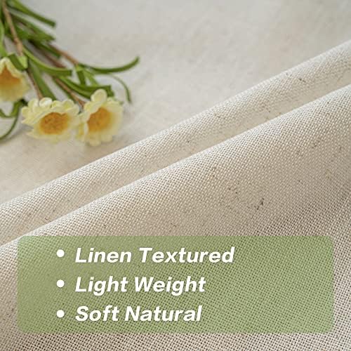 Faux Linen Pinch Pleat Curtains 108 inches Long Double Pinch Pleated