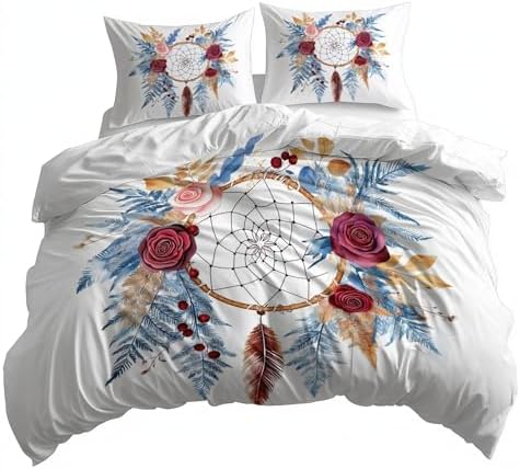 Duvet Cover Twin Size, Reversible King Duvet Cover Set with