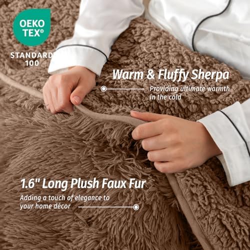 Wemore Weighted Blanket for Adult 60"x80" 15lbs Soft Long Plush Queen