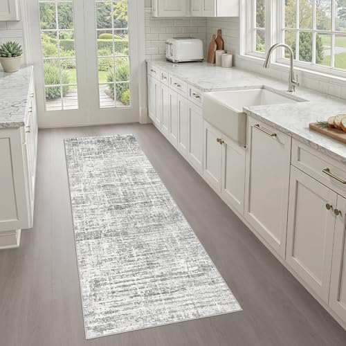LOONGRUG Runner Rug 2x6 Machine Washable Non-Slip Kitchen Neutral Rug