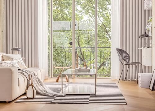 Beydodo Curtains 84 inches Long 2 Panels Set Blackout, Farmhouse