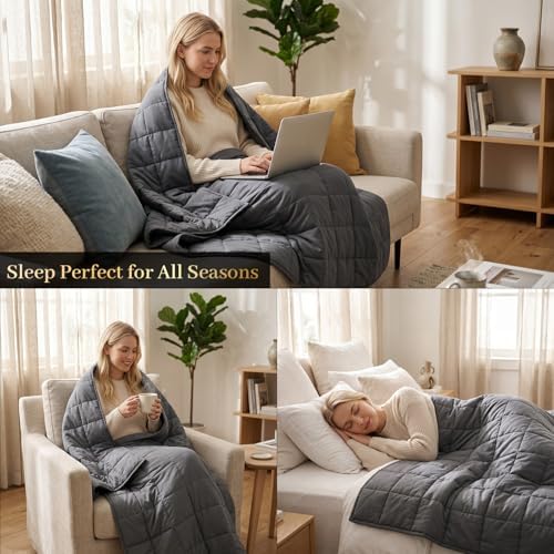 Machine Washable Weighted Blanket for Adults - Heavy Blankets for