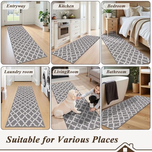 U'Artlines Washable Hallway Runner Rug 2x6', Non-Slip Kitchen Runner