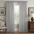 Light Grey Pinch Pleat Curtains 108 Inches Long for Living Room 2