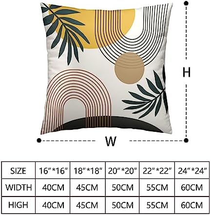 2 Pack Abstract Boho Pillow Covers 20x20 Mid Modern Decorative Pillow