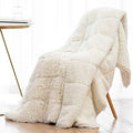 Wemore Weighted Blanket for Adult 48"x72" 10lbs Soft Long Plush Twin