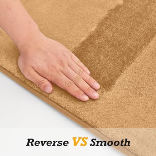 HUXMEYSON Bathroom Rugs Sets 3 Piece, Non-Slip & Quick Dry Bath Mat