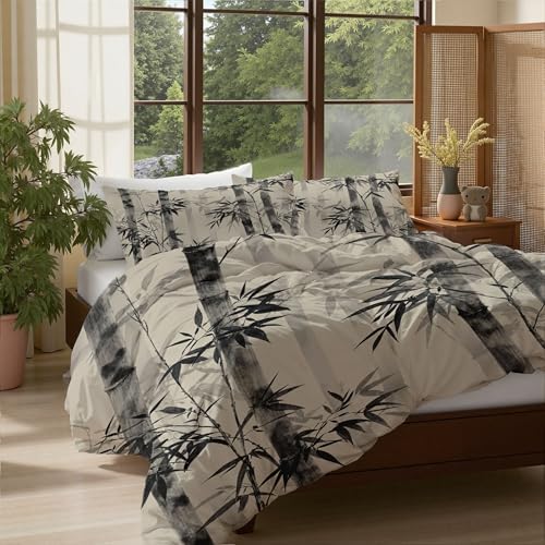 Duvet Cover Queen size with 2 Pillow Shams - 100% Microfiber Abstract