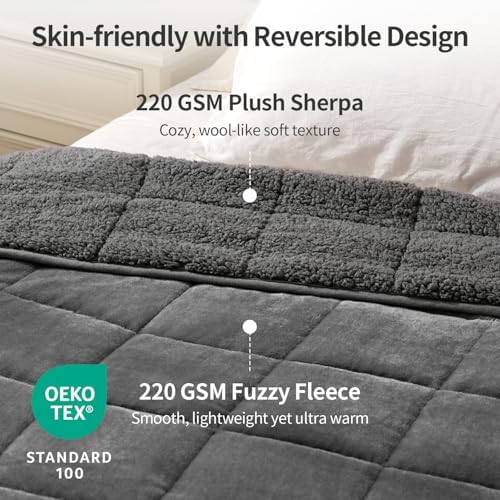 Uttermara Weighted Blankets for Adults Queen Size, 20lbs 60x80 inches
