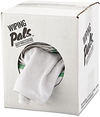 Co. 536605DZBX Counter Cloth/Bar Mop, White, Cotton, 12/Bag, 5