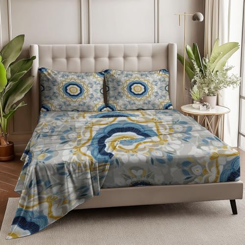 Fitted Sheet 3 Pieces Twin XL Size Sheets with Deep Pocket Fitted