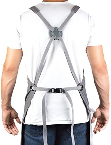 Hudson Durable Goods - Professional Grade Chef Apron for Kitchen, BBQ