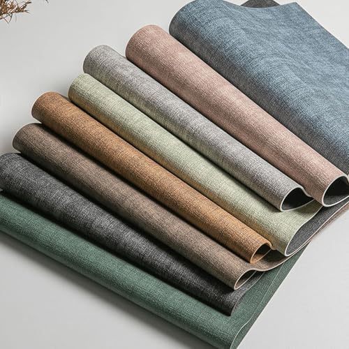 6 PCS Dining Table Placemats, 11.82 x 16.93 Inches Leather Gray Black