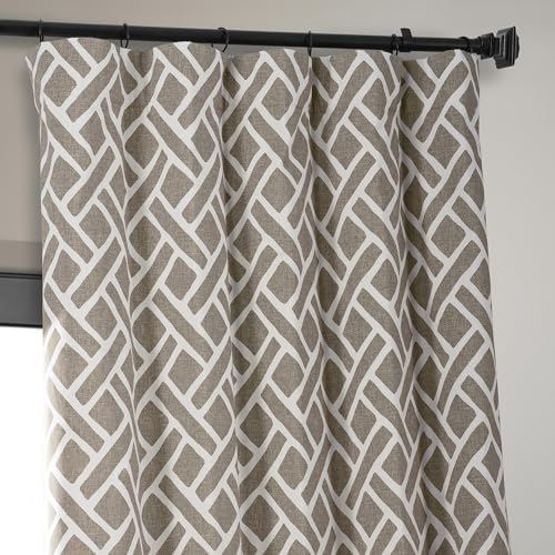 HPD Half Price Drapes Modern Geometric Printed Curtains 96 Inches Long