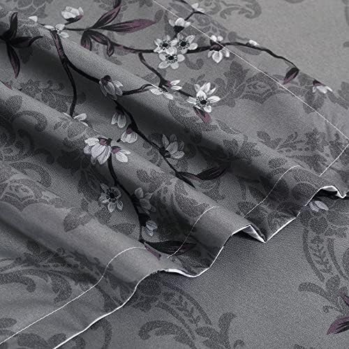 Soft Bedding Duvet Cover Set with Zipper Closure and Corner Ties