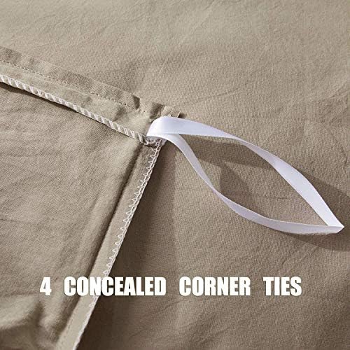 LinenEra 5 Piece Duvet Cover Set-100% Natural Cotton Quality Ultra