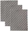Fox Run Gray Quilted Microfiber Dish Cloths, Set of 3 Reusable Kitchen