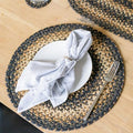 Homespice Kilimanjaro Jute Braided Placemats, Round 15" Set of 2