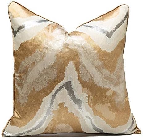 Gold Decorative Throw Pillow Covers,20x20, Modern