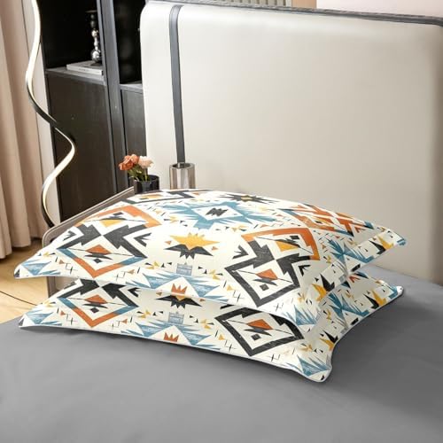 Homewish Geometric Aztec Kids Duvet Cover Set Queen Size 100%