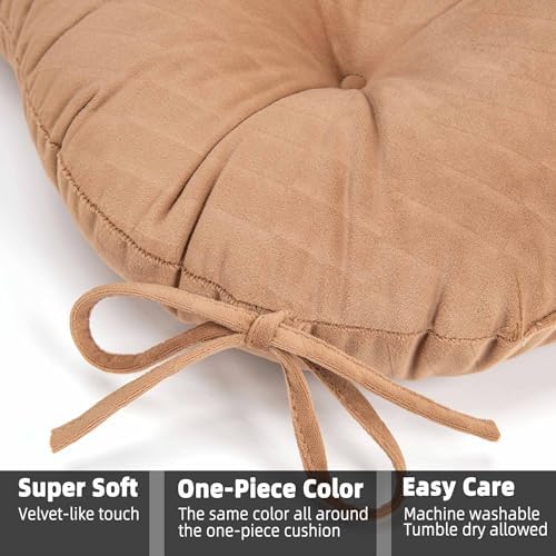 FABRICASTLE Chair Cushions Pads Non-Skid Comfortable 17" x 16" Seat