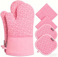 Oven Mitts and Pot Holders Sets 6pcs, Kitchen Oven Glove,High Heat