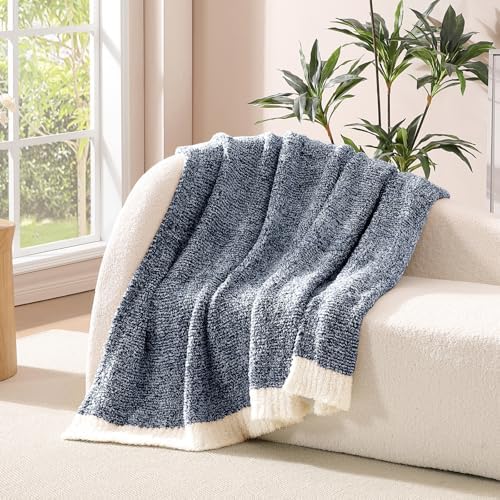 WRENSONGE Soft Twin Blanket for Bed-Cozy Warm Reversible Knitted