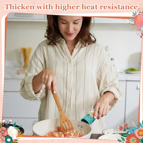 Willinglong 16 Pcs Floral Pot Holder for Kitchen Cute Heat Resistant