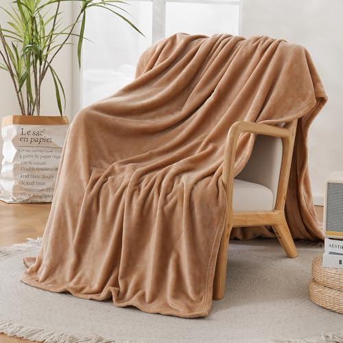 Fleece Blanket King Size, Silky Flannel Fuzzy Blankets for All Season