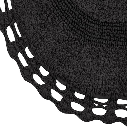 Home Weavers Hampton Crochet Reversible Bathmat 100% Cotton Bathroom